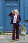 Burgundy Cord Jacket by Albaray