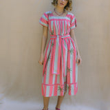 Kaftan Stripe With Palm Embroidery by Arifah Studio
