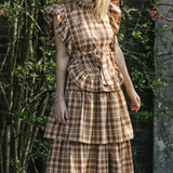 Lottie Skirt in Caramel Mocha by Minkie Studio