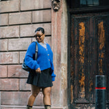 Grey Knitted Polo Top by Albaray