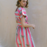 Kaftan Stripe With Palm Embroidery by Arifah Studio