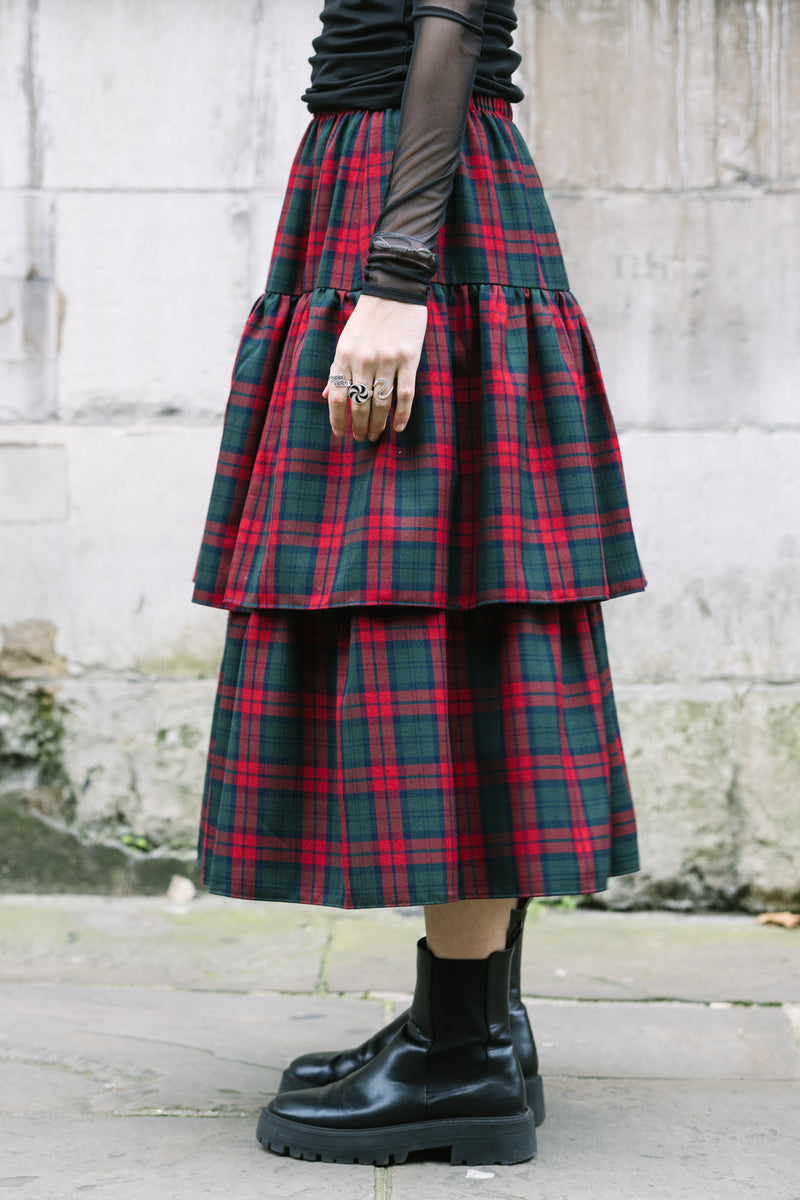 Lottie Tartan Skirt by Minkie Studio