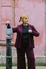 Burgundy Cord Jacket by Albaray