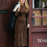 Animal Velvet Midi Dress