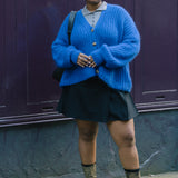 Grey Knitted Polo Top by Albaray