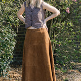Iris Waistcoat in Leopard Check