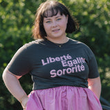 Liberté Egalité Sororité Charcoal T-Shirt