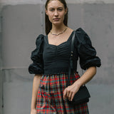 Lilith Tartan Midi Dress