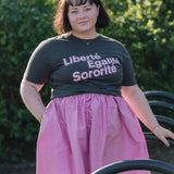 Liberté Egalité Sororité Charcoal T-Shirt