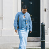 Sophie Italian Cardigan in Soft Blue