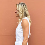 Havana Top in White Broderie