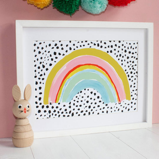 Rainbow A4 Print by Eleanor Bowmer