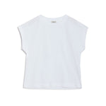 White Roll Back T Shirt