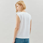 White Cotton Tank Top