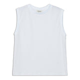 White Cotton Tank Top