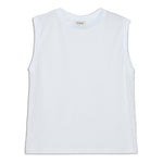 White Cotton Tank Top