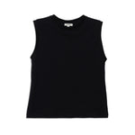 Black Cotton Tank Top