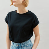 Black Roll Back T Shirt