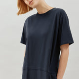 Woven Mix Column Dress