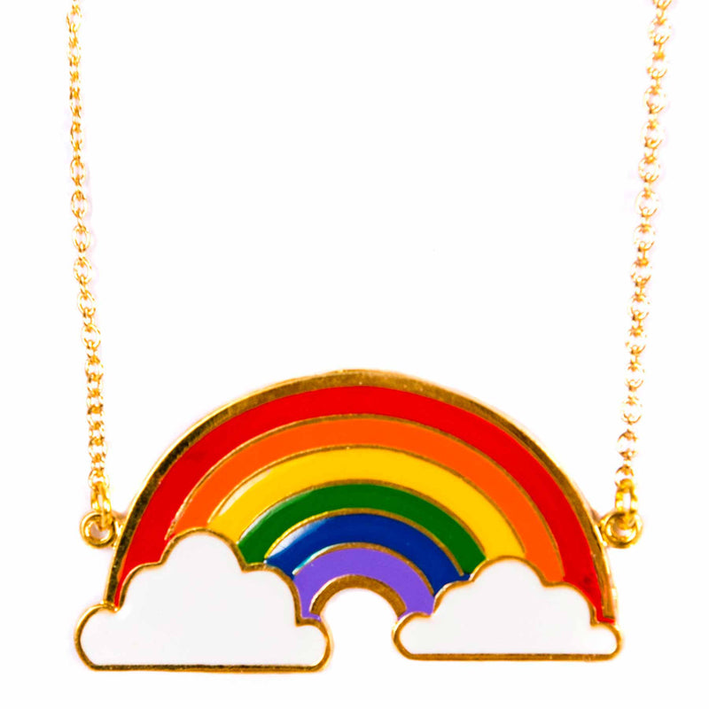 Anna Rainbow Enamel Necklace by Acorn & Will