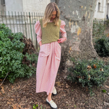 SAMPLE Annie Ruffle Neck Midi Dress