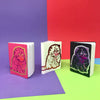 Cute foil embossed leather bound journal, with kitten design by Ark Colour Design, sold by Percy Langley