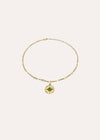 ASTRID NECKLACE 18ct Gold Plated - Green Malachite