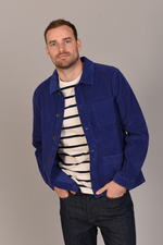 Cord Field Jacket in Blue