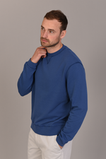 Organic Cotton Sweatshirt in Blue