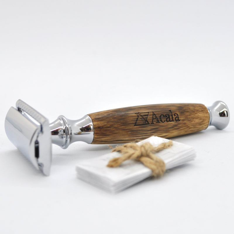  You won't ever need a disposable plastic razor again with this treasurable beautiful bamboo razor, by Percy Langley