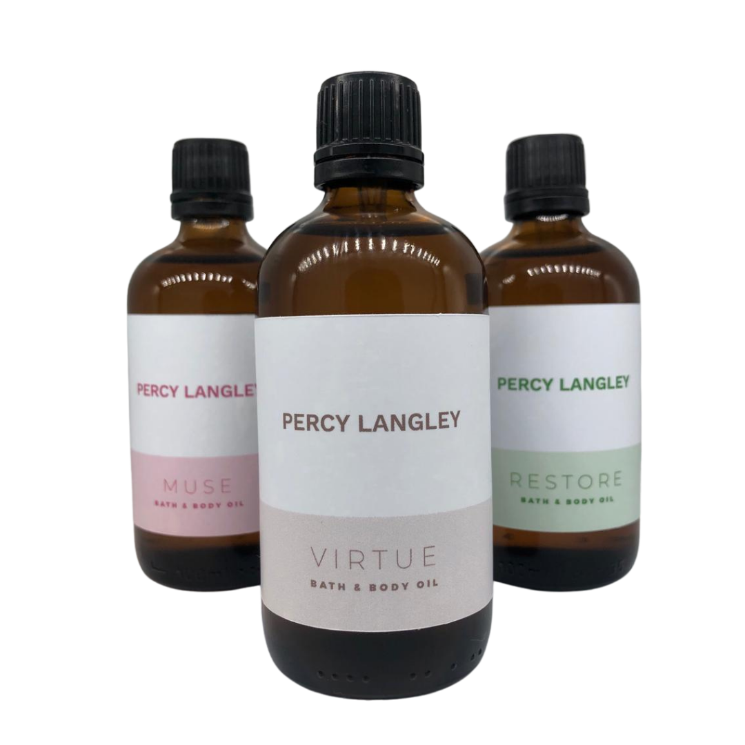 Our Muse Bath & Body Oil is handmade in the UK in small batches from 100% natural ingredients.  Made using our aromatherapy blend of Musing essential oils and 100% natural wax. Muse is an uplifting and cleansing blend of Geranium, Petitgrain and Frankincense 100% Essential Oils.