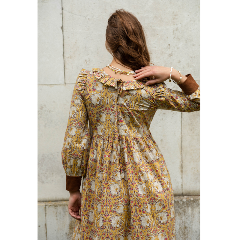 Briar Autumn Leaves 2 Way Dress by Minkie Studio for Percy Langley
