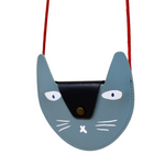 Cute cat leather pocket money purses.  Genuine leather. Handmade in Scotland.  With safety snap. Not suitable for under 3 years