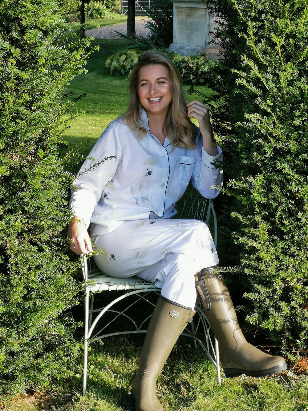 Fresh crisp white 100% Aegean cotton pyjamas with stand out prints for effortless style. Each print design is taken from a hand painted piece of art here in the UK, it’s then transformed into the striking fabric pattern on the highest quality 100% Aegean cotton. Long cotton fibres ensure strong durable soft cotton that actually improves with age.