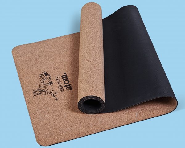 Eco-friendly yoga mat by With Every Atom. Fully biodegradable base made from 100% natural rubber, with a cork surface, the yoga mat is completely toxin-free. Hygienic and odour free, this highly durable yoga mat.