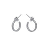 Demeter Small Hoop Earrings Silver by Cara Tonkin