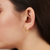 Demeter Small Hoop Earrings Gold by Cara Tonkin