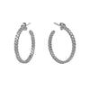 Demeter Medium Hoop Earrings Silver by Cara Tonkin