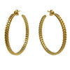 Demeter Large Hoop Earrings Gold by Cara Tonkin
