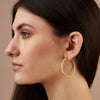 Demeter Large Hoop Earrings Gold by Cara Tonkin