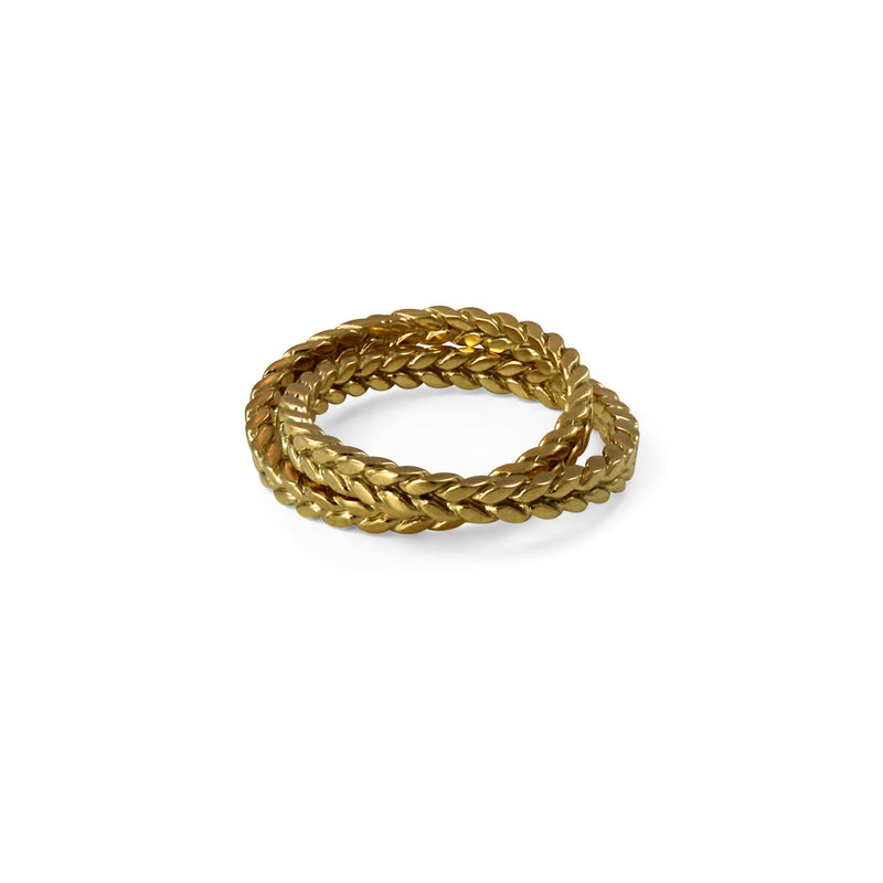 Demeter Linked Ring Gold by Cara Tonkin