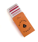 Deck of 54 playing cards by illustrated by British Artist David Shrigley. The classic deck of cards has been given a satirical make over through his comical hand-drawn designs.