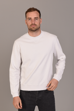 Organic Cotton Sweatshirt in Ecru