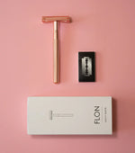Eco-friendly Shaving Gift Set in Rose Gold by FLON