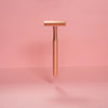 Eco-friendly Safety Razor in Rose Gold by FLON
