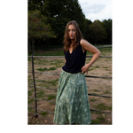 Ella Midi Skirt Autumn Leaves by Minkie Studio for Percy Langley