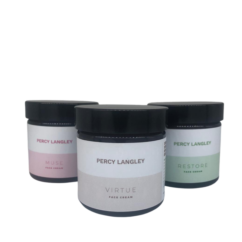  Our Restore Face Cream is handmade in England, from 100% natural ingredients.  The Restore Face Cream is made in small batches using our aromatherapy blend of Restorative essential oils and 100% natural wax. The Restore blend is a calming and balancing combination of Clary Sage, Ylang Ylang, Patchouli and Petitgrain 100% Essential Oils.