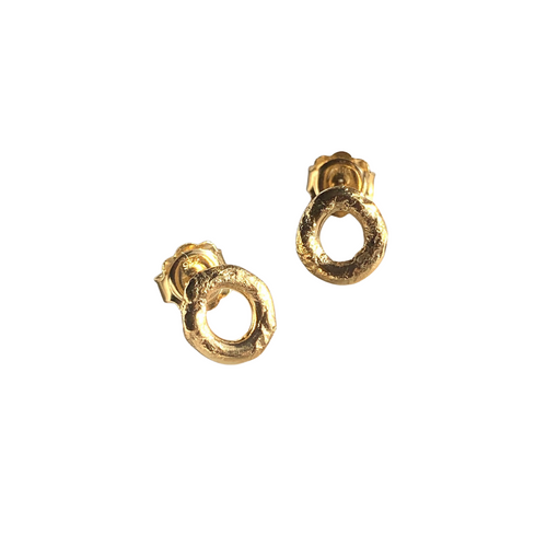 Gorgeous gold studs inspired by Gaia the earth goddess, Mother Nature. A fierce and loyal protector. These timeless everyday chunky studs are perfect for any occasion. Wear them to empower. Be soft. Be kind. Be bold. Be brave.