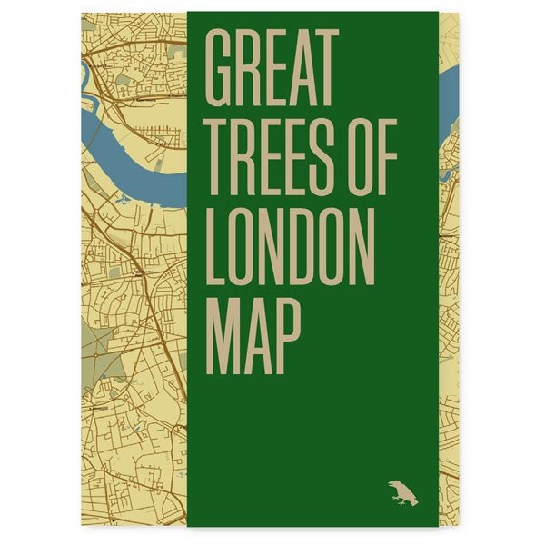 Map of rare tree species across London, English oaks, a 2,000-year old yew and beautiful cherry blossoms. 