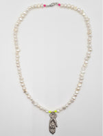 Pearl Hand of Charity Necklace by Bella Riley